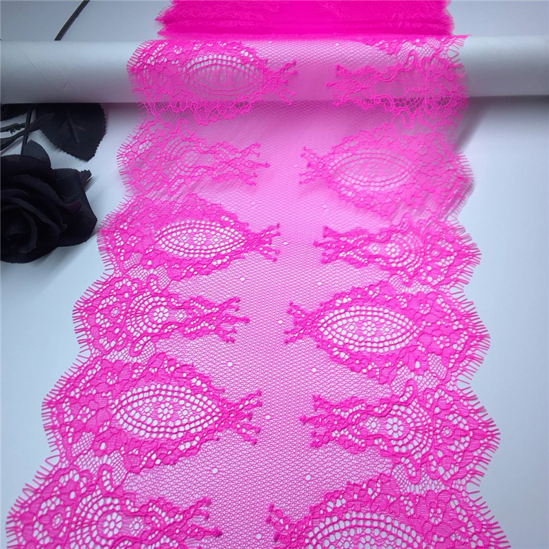 Embroidery Workshop - Adorno de encaje de pestañas rosa