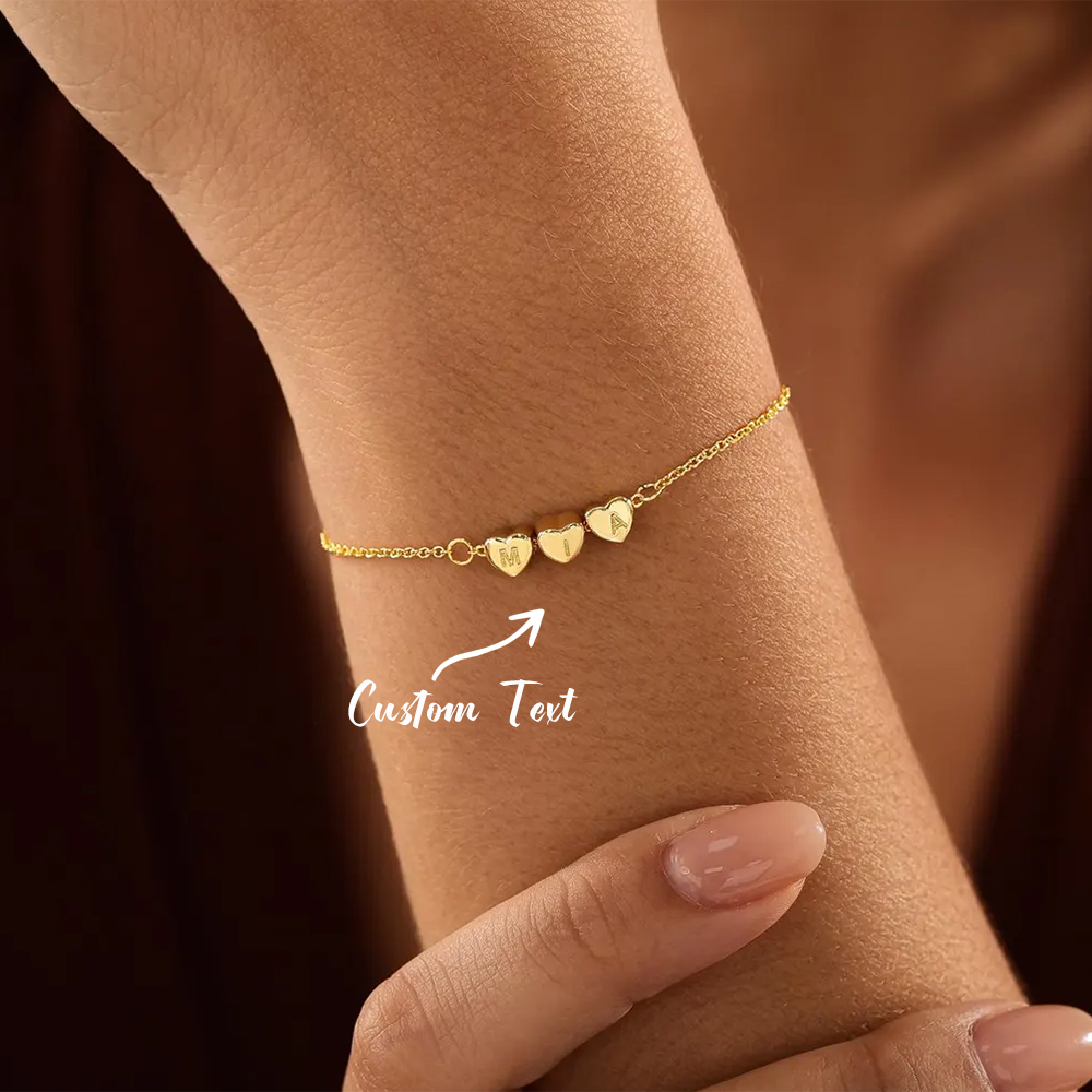 Embroidery Alphabet - Pulsera Personalizada con Inicial de Corazón