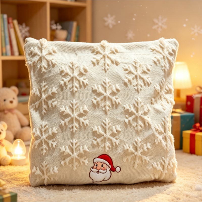 Embroidery Quilt Cover - Funda de cojín acolchada 3D con