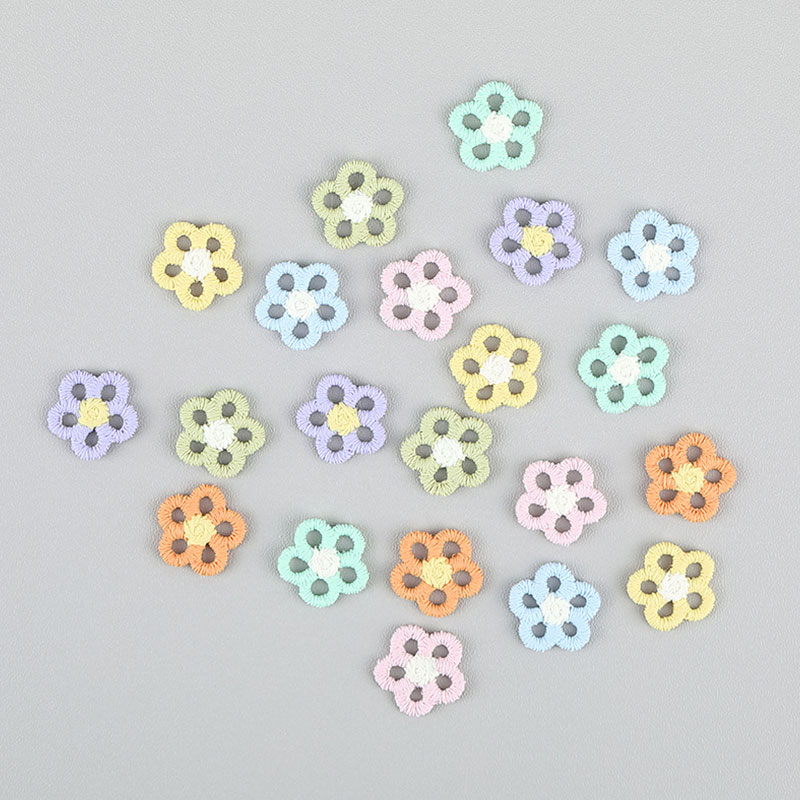 Embroidery On Socks - 30 Parches Bordados de Flor de
