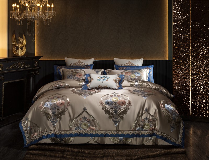 Embroidery Quilt Cover - Juego de ropa de cama de