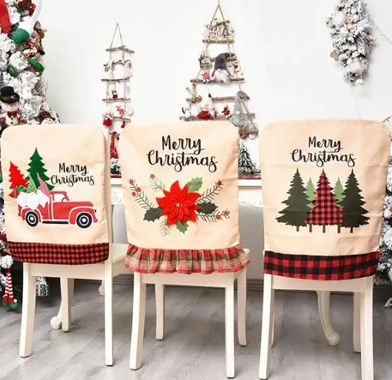 4/6/8 Uds. Funda navideña para - Embroidery Xmas Tree reseña y precio