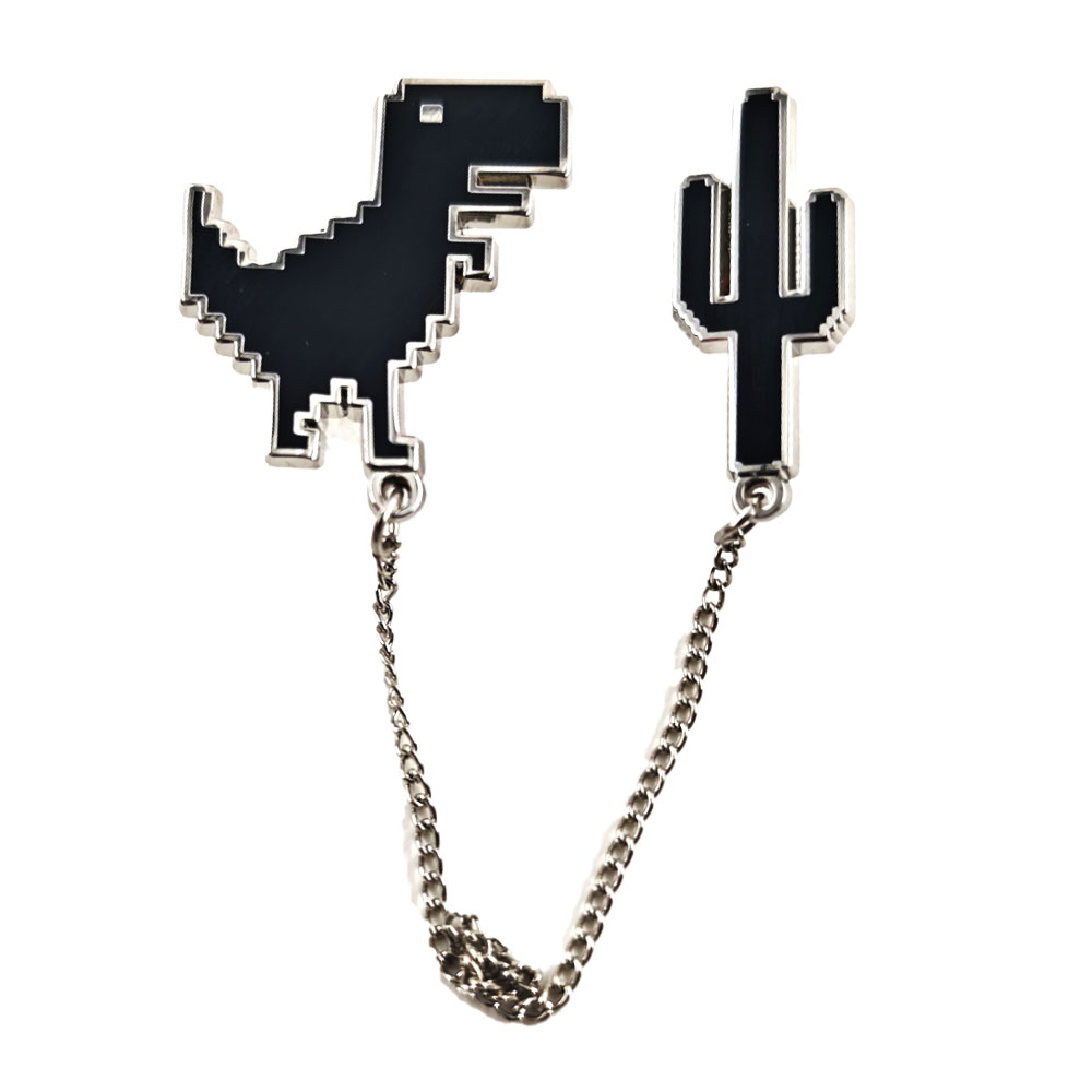 Pins de esmalte de dinosaurio  - Embroidery Bracelet reseña y precio