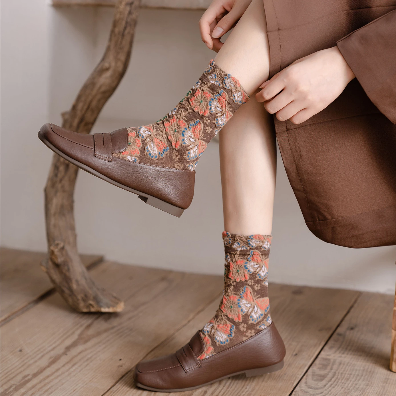 Calcetines con bordado Floral  - Embroidery On Socks reseña y precio