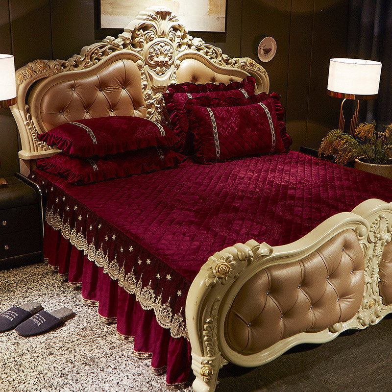 AI WINSURE-Colcha de terciopel - Embroidery Quilt Cover reseña y precio