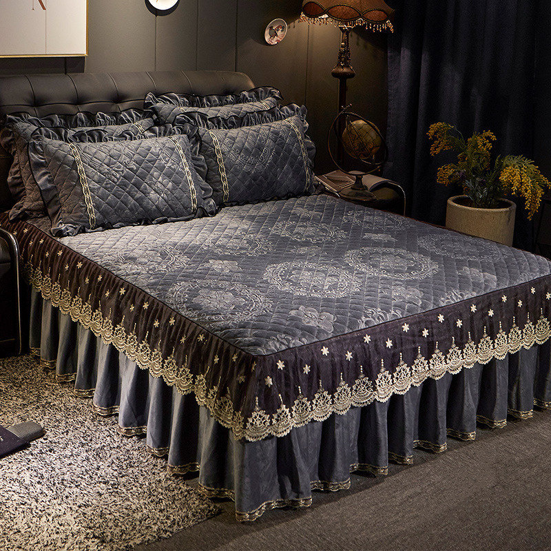 AI WINSURE-Colcha de terciopel - Embroidery Quilt Cover reseña y precio
