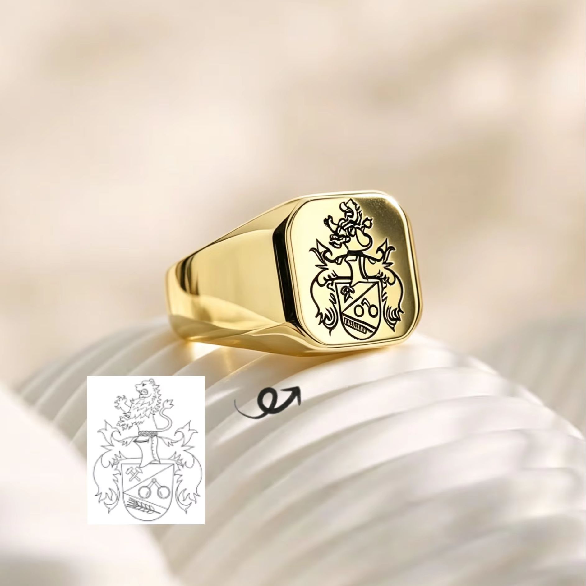 Anillo de Sello Personalizado  - Embroidery Alphabet reseña y precio