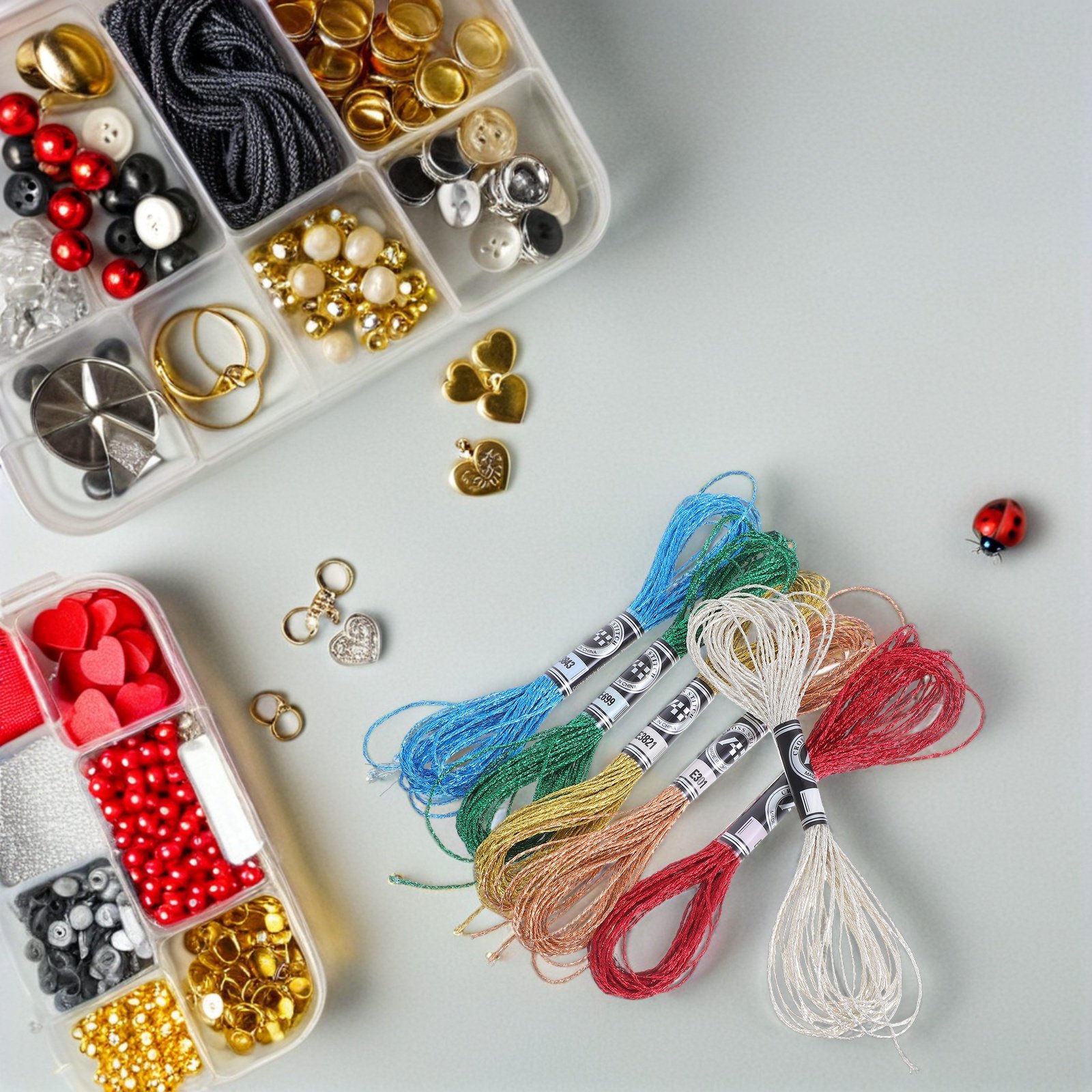 6 Piezas de Hilo Metálico de L - Embroidery Bracelet reseña y precio