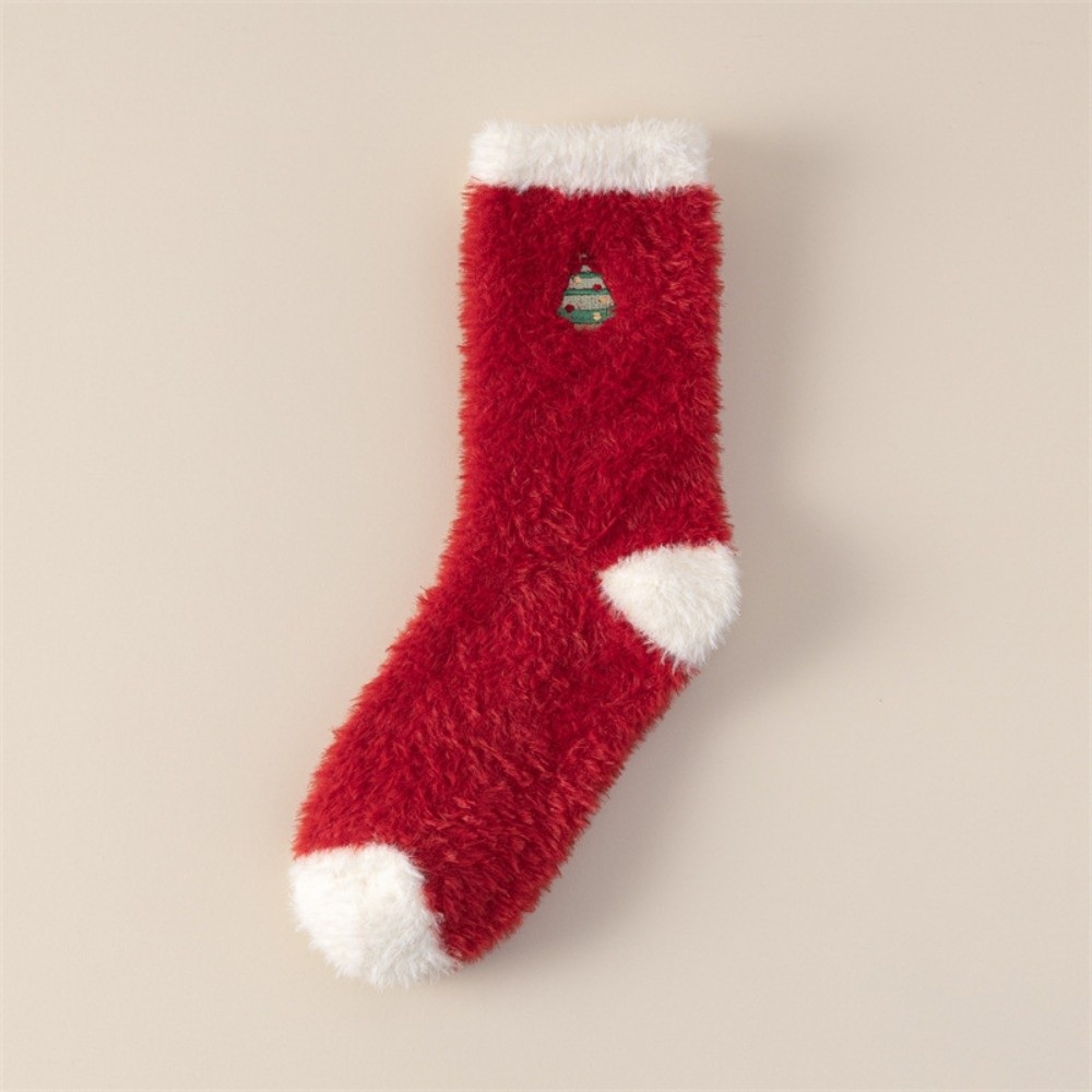 Calcetines Térmicos Gruesos de - Embroidery Xmas Tree reseña y precio