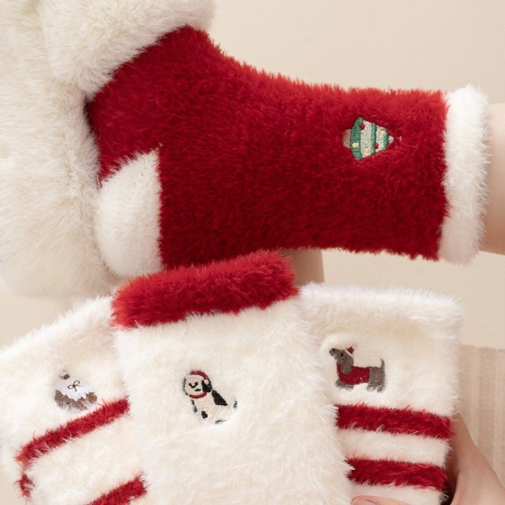 Calcetines Térmicos Gruesos de - Embroidery Xmas Tree reseña y precio