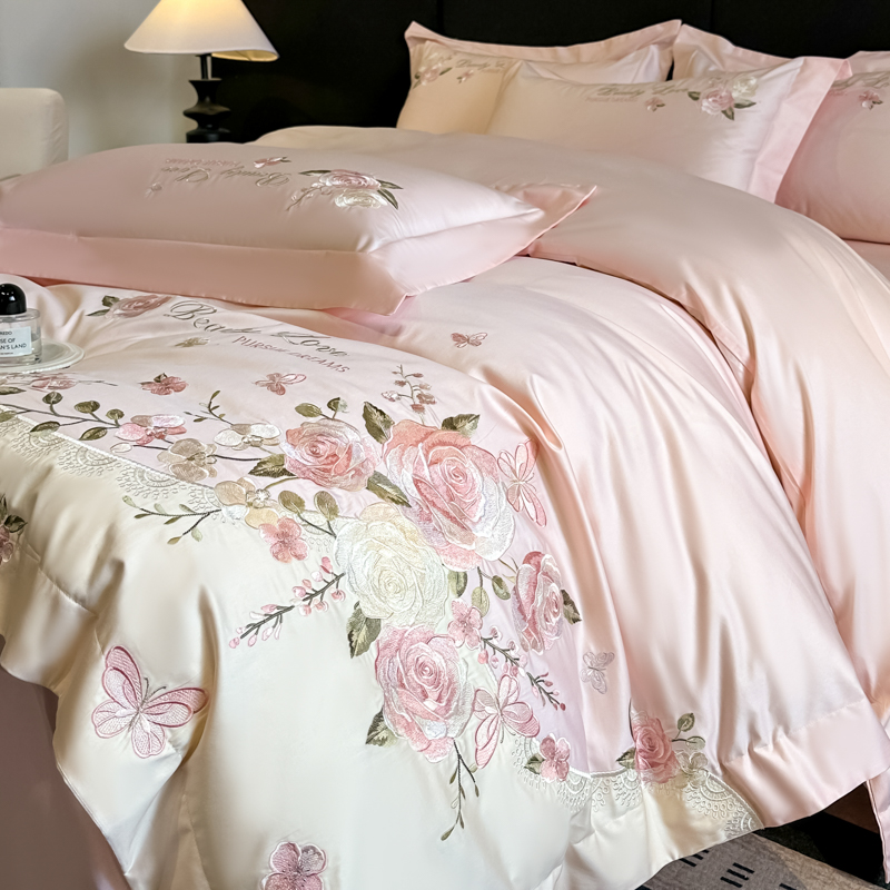 Juego de Ropa de Cama 100% Alg - Embroidery Quilt Cover reseña y precio
