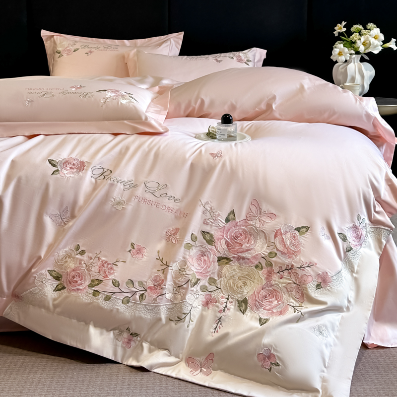 Juego de Ropa de Cama 100% Alg - Embroidery Quilt Cover reseña y precio