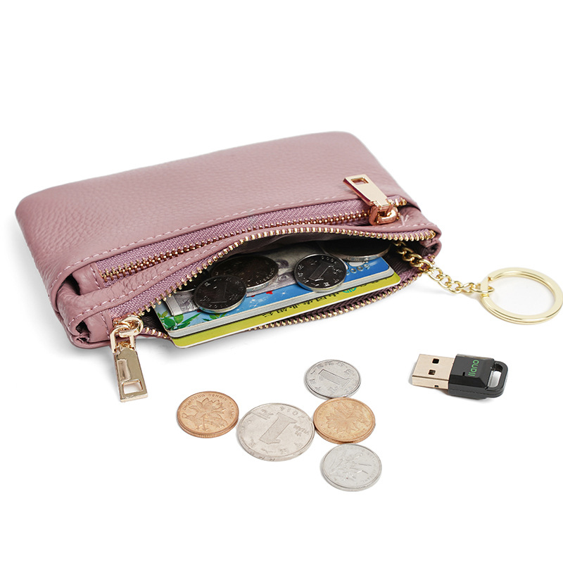 Monedero de cuero genuino con  - Embroidery Alphabet reseña y precio