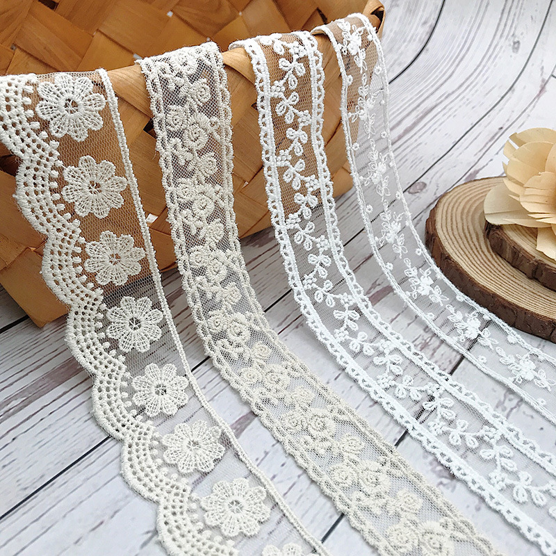 3 yardas/lote bordado blanco B - Embroidery Thread Yarn reseña y precio