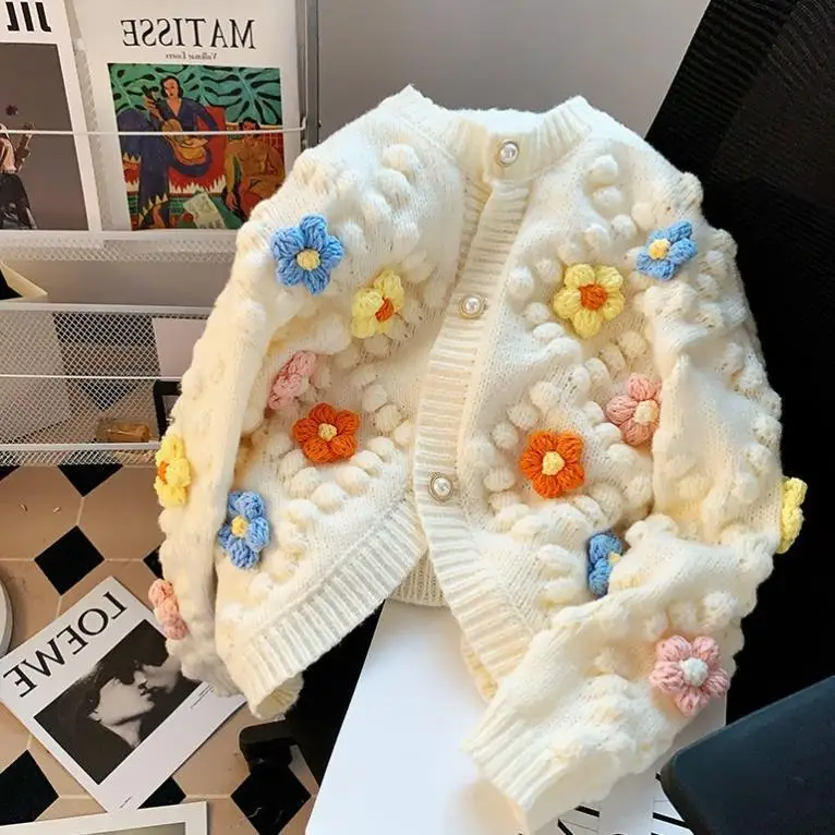 Suéter Kawaii con bordado de f - Embroidery Thread Yarn reseña y precio
