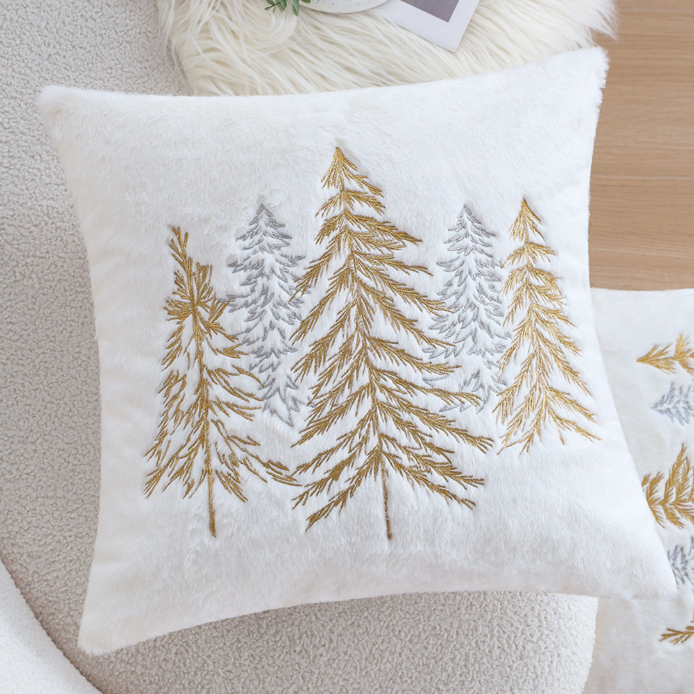 Funda de almohada navideña de  - Embroidery Xmas Tree reseña y precio