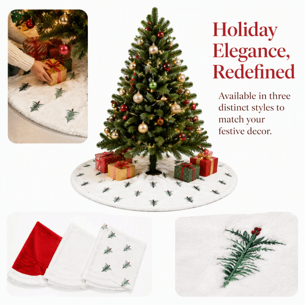 Accesorio Navideño, Falda para - Embroidery Xmas Tree reseña y precio