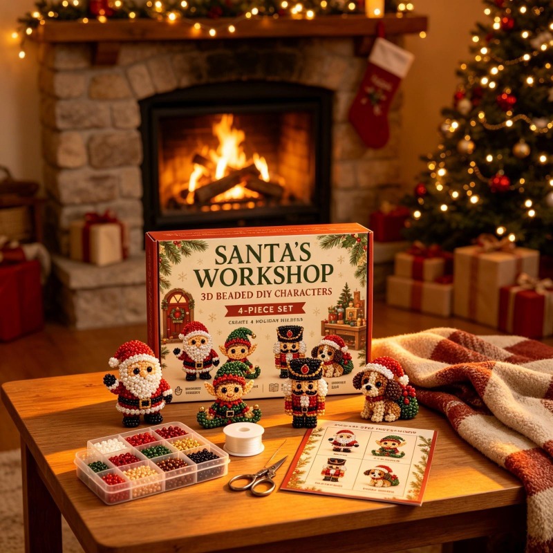 Kit de Arte de Gatito Navideño - Embroidery Xmas Tree reseña y precio