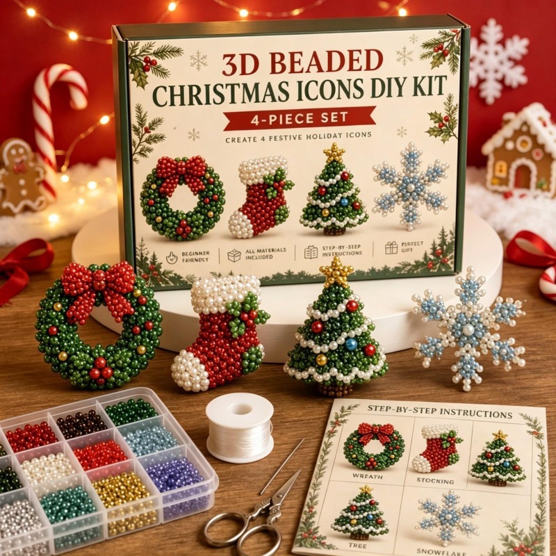 Kit de Arte de Gatito Navideño - Embroidery Xmas Tree reseña y precio