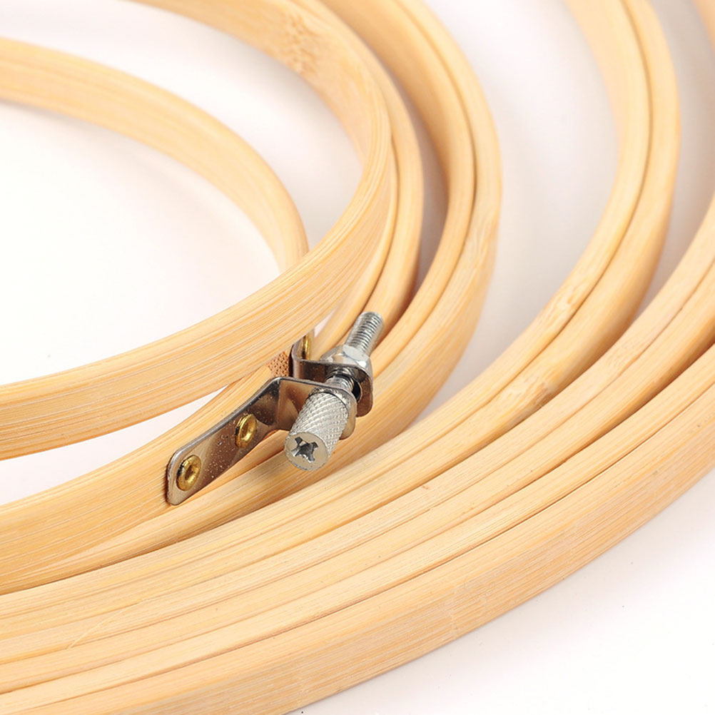 6 aros de bambú ecológicos par - Embroidery Ring Sizes reseña y precio