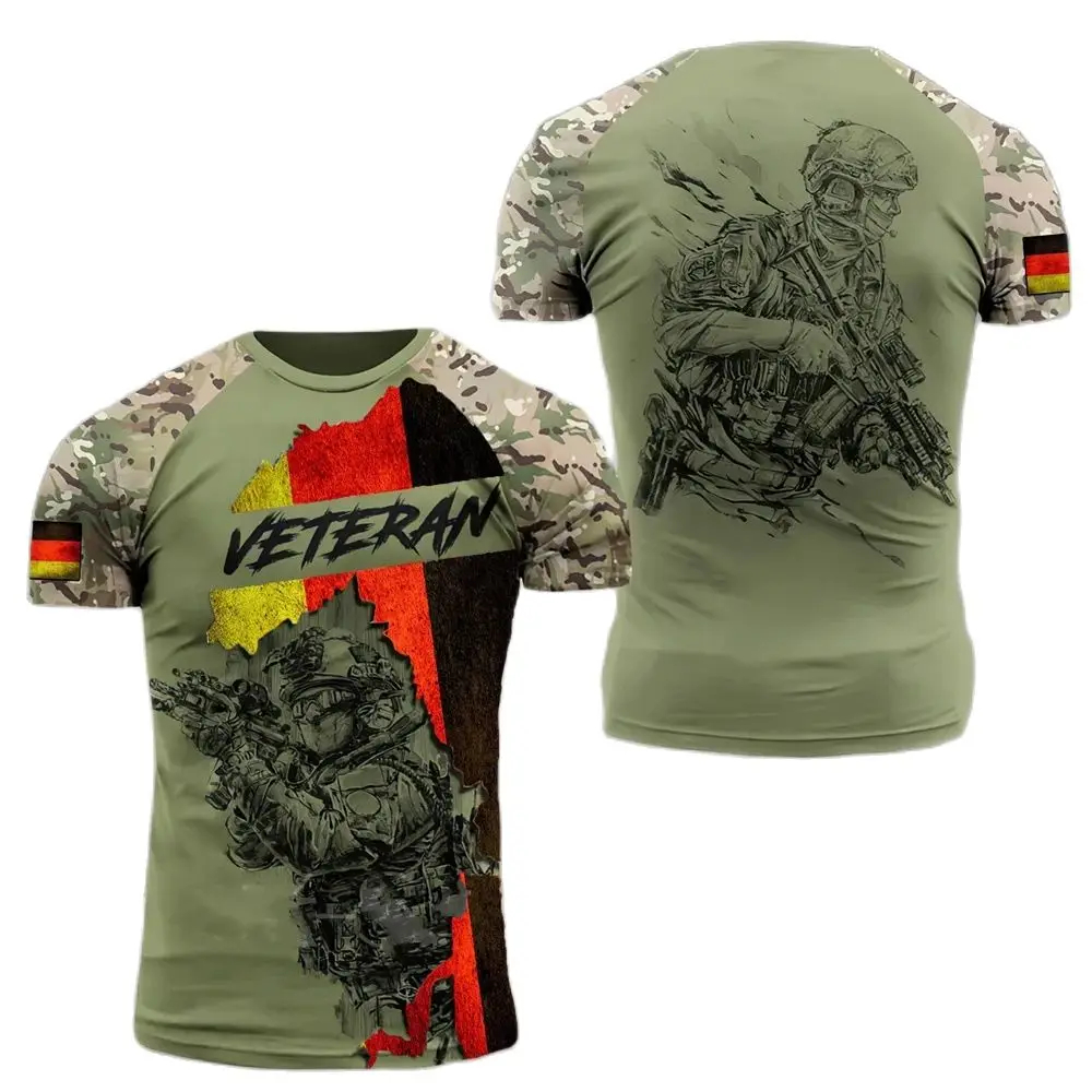 Camiseta estampada de camuflaj - Embroidery World reseña y precio