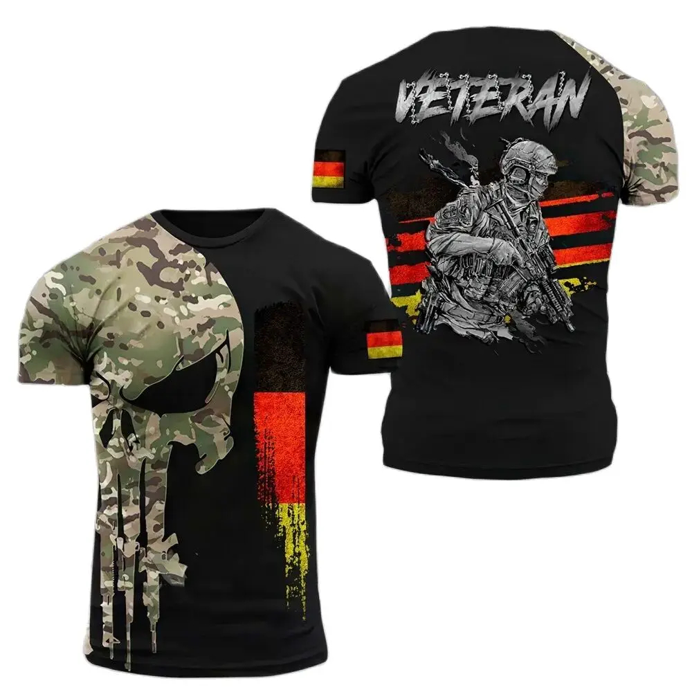 Camiseta estampada de camuflaj - Embroidery World reseña y precio